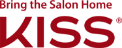 Linked logo of maroon text reading Bring the Salon Home Kiss