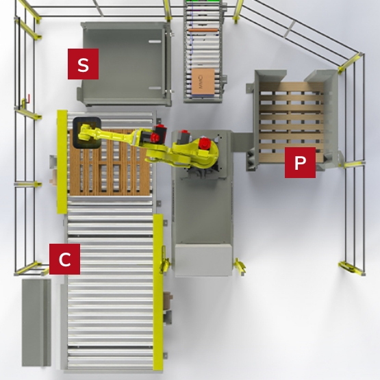 QSP-100CPS Robotic Palletizer