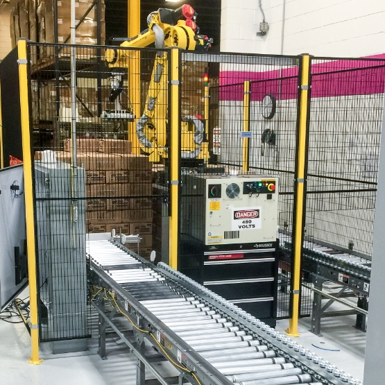 Small Footprint Case Palletizer